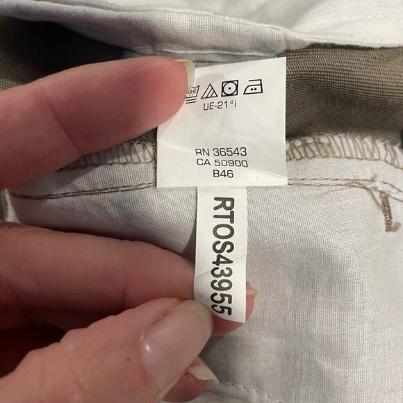 Van Heusen Non-Iron Flex Waistband Classic Fit Mens Dress Pants Tan Beige 33x29 - Picture 9 of 10